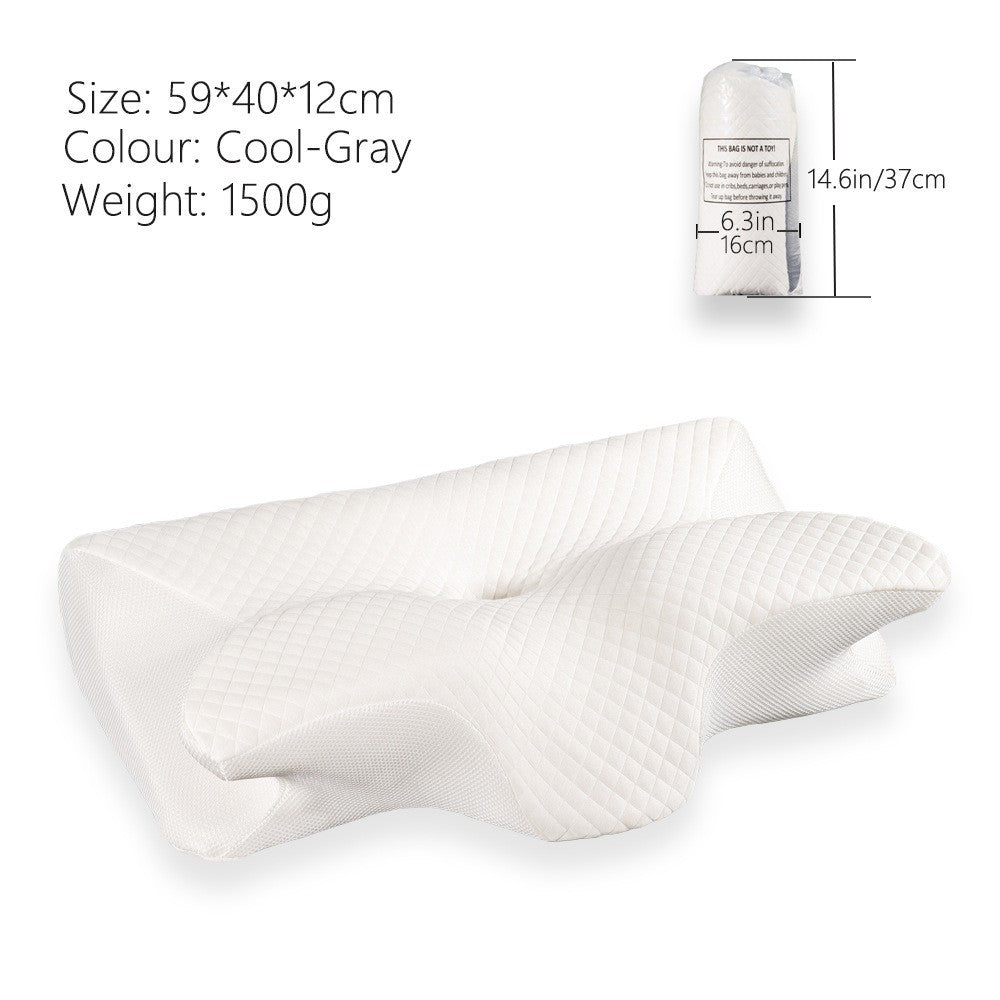 Ergonomic Memory Foam Butterfly Pillow
