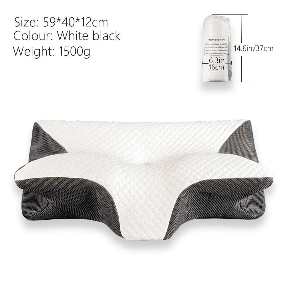 Ergonomic Memory Foam Butterfly Pillow