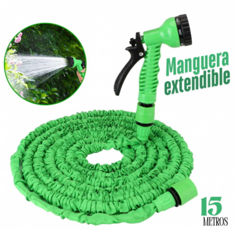 MANGUERA EXTENDIBLE DE 15 METROS